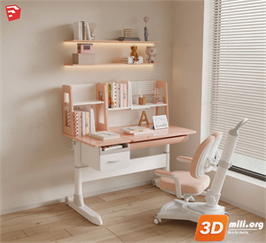 Kid's table and chairs Skp Files 